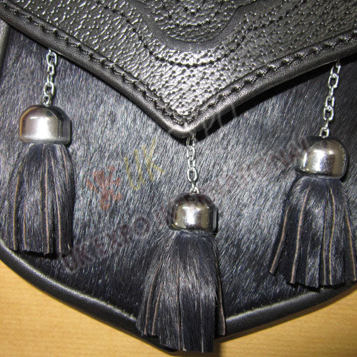 Goat Skin Fur Grain Leather Smart Sporran