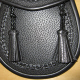 Celtic Knotwork Black Leather Smart Sporran