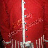 Red Blazer Silver Braid With Thistle Buttons
