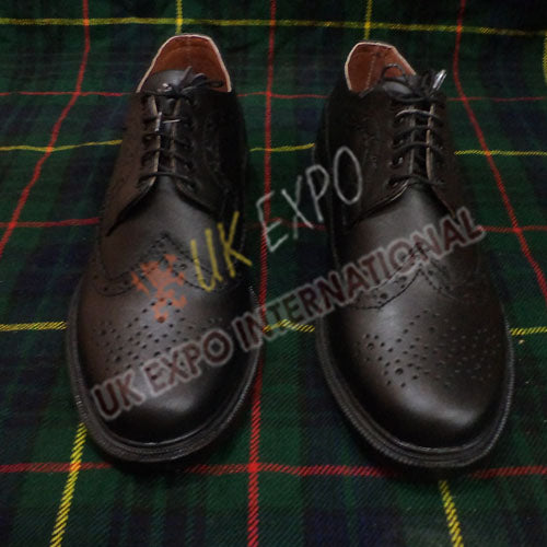 Real Leather Upper Shoes With PVC Rubber Sole