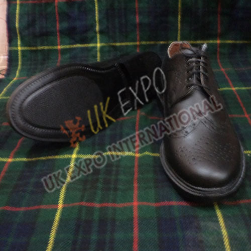 Real Leather Upper Shoes With PVC Rubber Sole