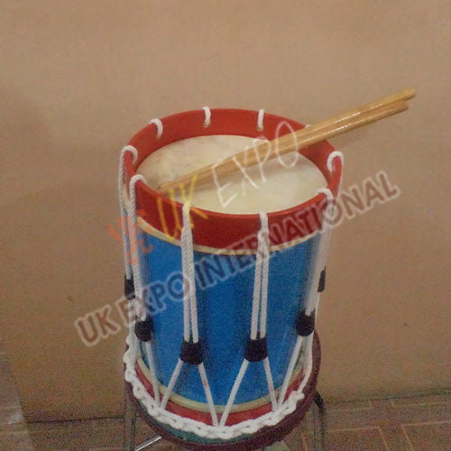 Blue and Red Small Traditional Drum