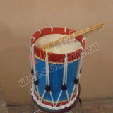 Blue and Red Small Traditional Drum