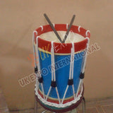 Blue and Red Small Traditional Drum