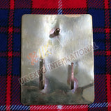 Plain Brass Chest Plate Cross Belt Military Plate
