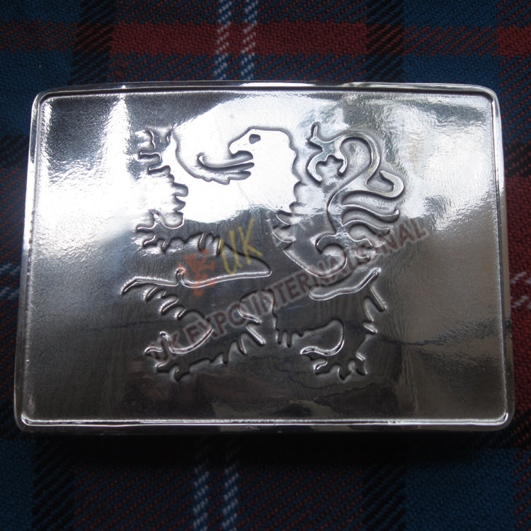 Rampart Lion Buckle Chrome Finish