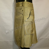Men Exe Khaki Sports Casual Utility Kilt