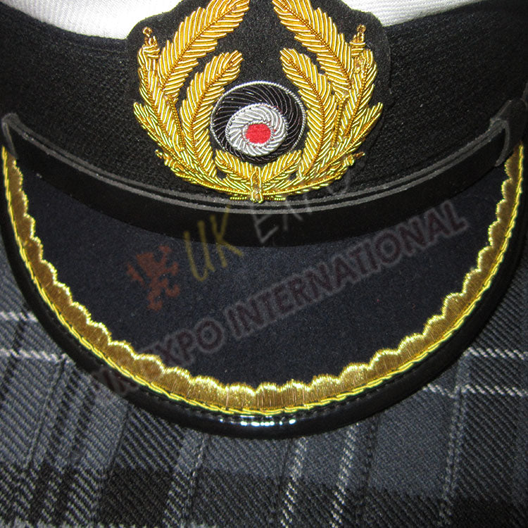 German WWII Kriegsmarine Captain Visor Hat