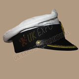 German WWII Kriegsmarine Captain Visor Hat