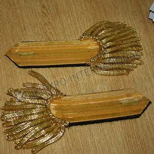 42nd Regiment Gold Bullion Shoulder Epaulettes