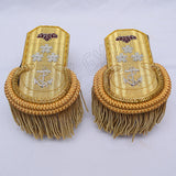 Gold Bullion Pair with Star Rank Epaulettes