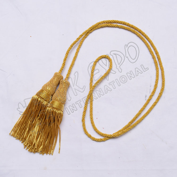 Handmade Gold Bullion Tassels With Cord
