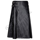 Dominated Style Leather Utility Kilt