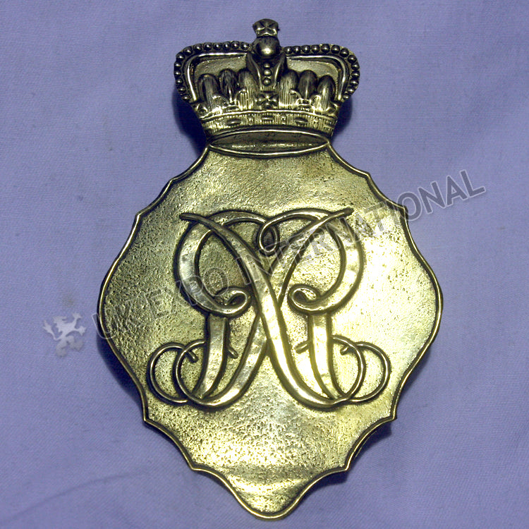 British Belgic Shako 1812–1815 with Brass Die-Struck Plate