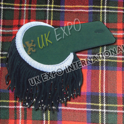 Green Blazer Epaulettes with Silver Corner