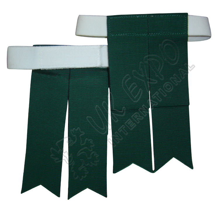 Green Color Kilt Flashes