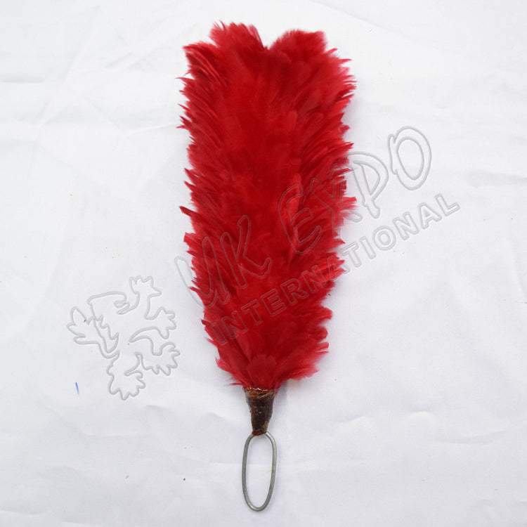 Red Color Hackle 8 Inch