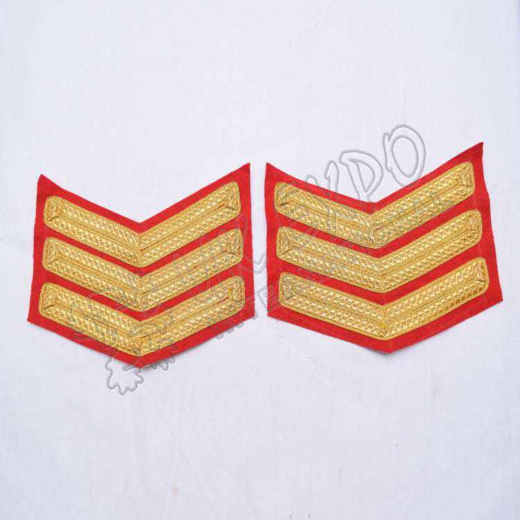 Hand Embroidered Shoulder Chevron
