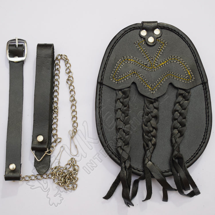 Black Hand Made Knot Work Smart Sporran
