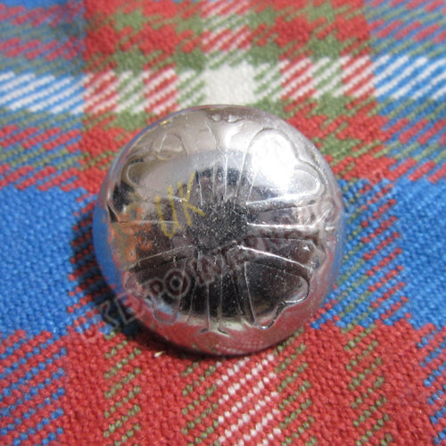 Heart & Flower Chrome Buttons