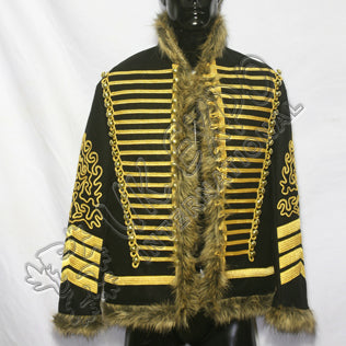 Black Hendrix Jimi Golden Braid Military Jacket