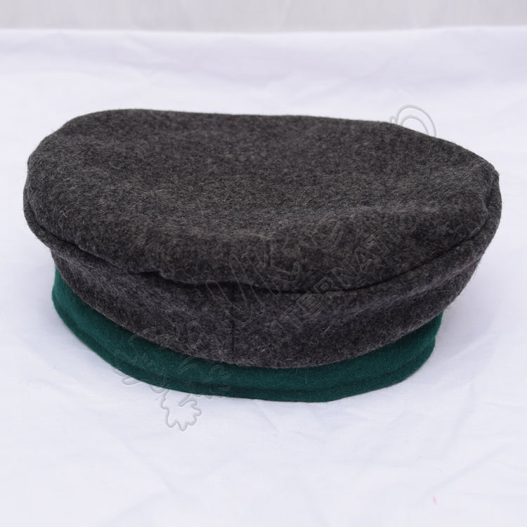 Historical Dark Gray Green Balmoral Hat Scottish Military Headwear