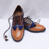 Hybrid Scotland Heritage Tartan Ghillies With Brown/Tan Leather