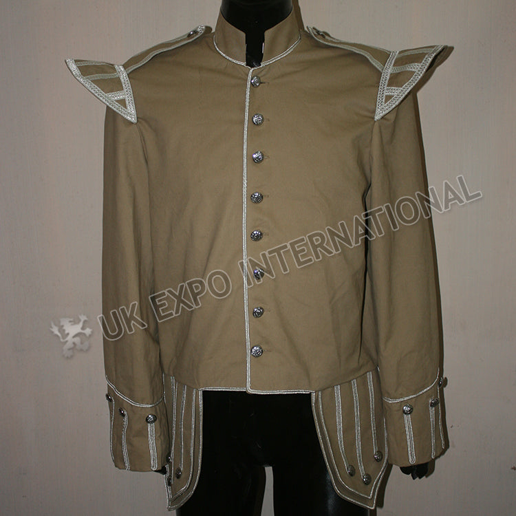 Khaki Doublet Silver Braid With Thistle Buttons