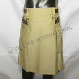 Modern Khaki Utility Kilt