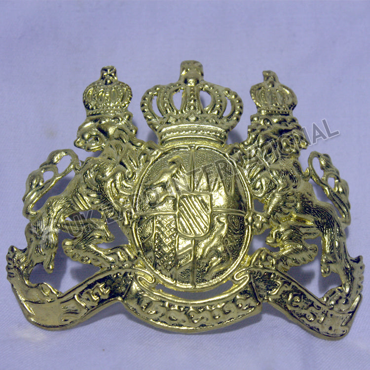 Kingdom of Bavaria Officer Helmet with Brass Finish Front Plate