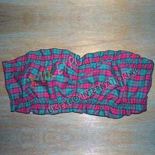 Raq Apparel Tartan Bra