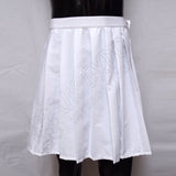 Zip Closing Ladies White Skirt
