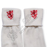 Rampant Lion Embroidery On Kilt Socks