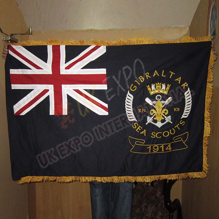 Gibraltar Sea Scouts Ceremonial Flag