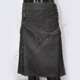 Laser Black Utility Kilt