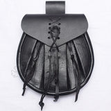Cater Tassel Black Leather Bag Sporran