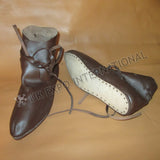 Viking Jorvik Style Leather Laces Medieval Boot