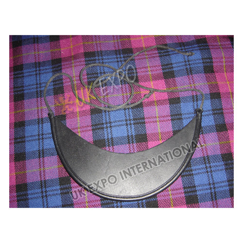 Senior Officer Black Leather Peak