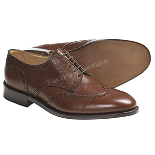 Oxford Calf Brown Shining Leather Genuine Leather Formal Dress Shoes