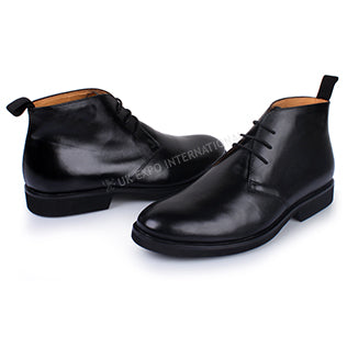 Boston Black Genuine Leather Shoes