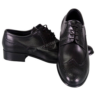 Mens Adama Oxford Laced Black Leather Shoes