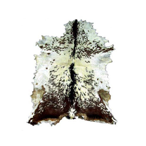 White and Brown Goat Leather Skins
