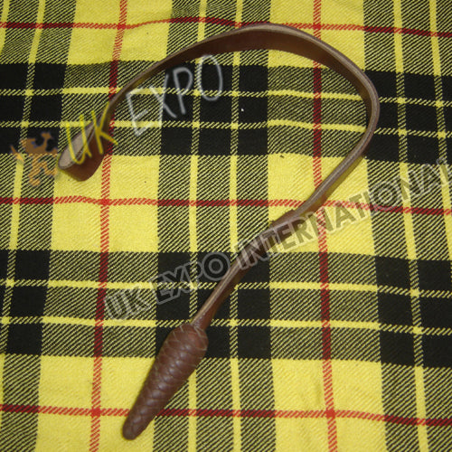 Brown Leather Ribbon Knot