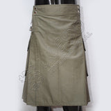 Men's Light Olive Color Utility Kilt