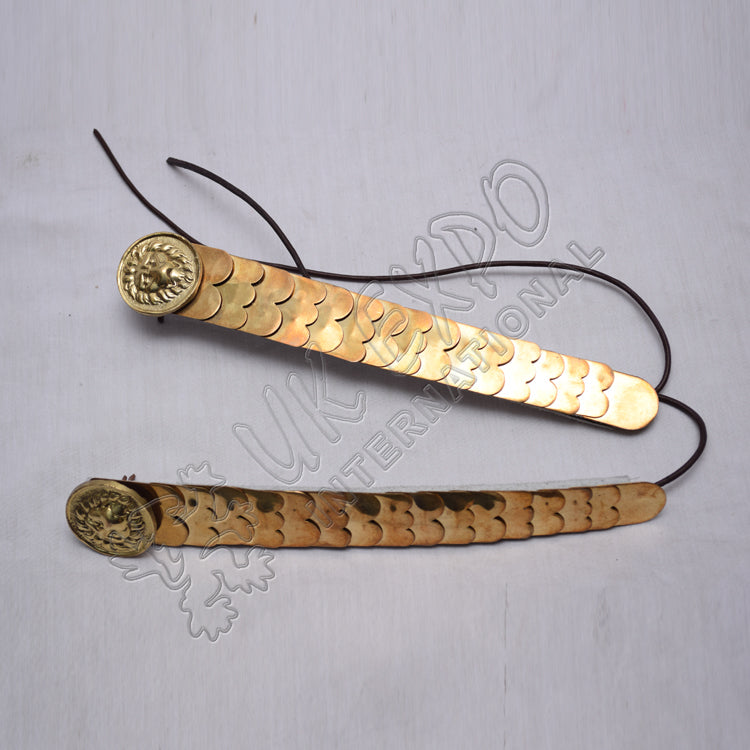 Lion Head Bios with Shako Hat Chin Brass Finish Scale