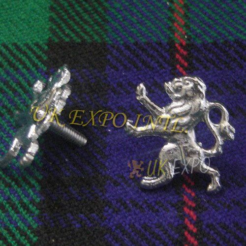 Lion Chrome Metal Badge