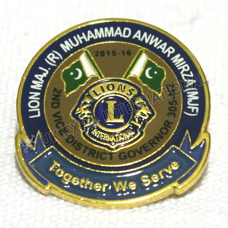 Lions Club Style Metal Pin
