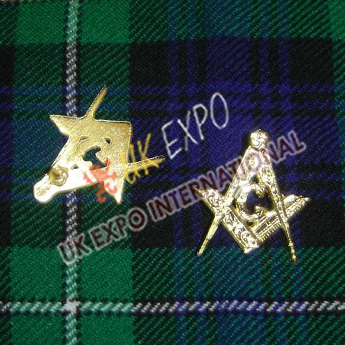 Masonic Metal Badge Gold Color