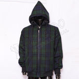 Men's Black Watch Tartan Hooded Jacket