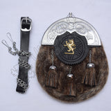 Lion Rampant Seal Skin Kilt Sporran